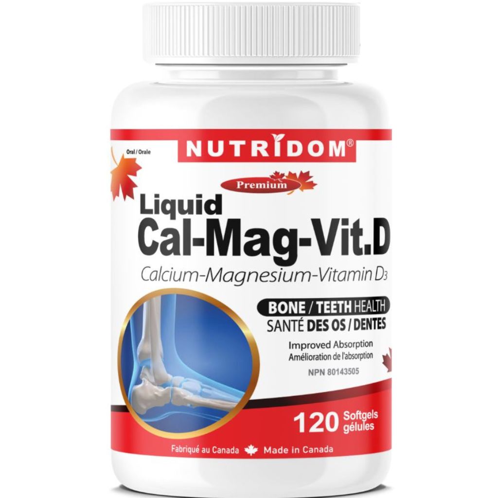 Nutridom LIQUID CAL-MAG-VIT D 1000mg, 120 Softgels