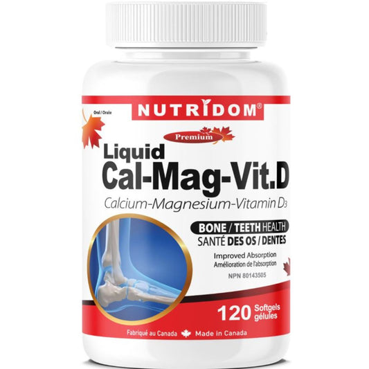 Nutridom LIQUID CAL-MAG-VIT D 1000mg, 120 Softgels