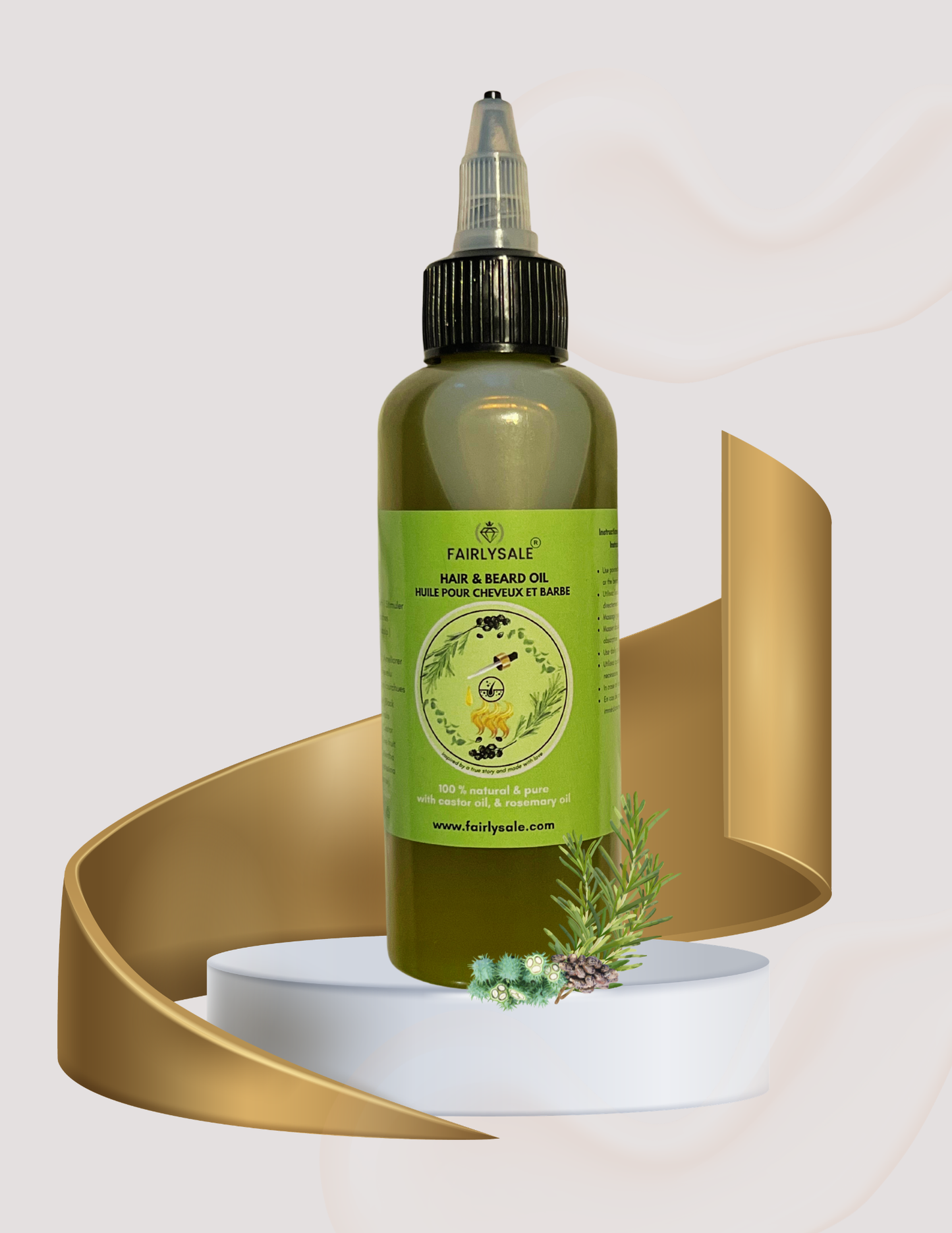 Huile pour Cheveux et Barbe | 100% Pur | Marque Canadienne